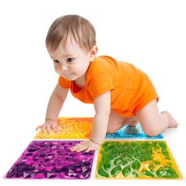 edusense Liquid Motion Floor Tiles - Interactive Sensory Play Mats for Kids, Non-Slip Educational Toy with Dynamic Visual Effects, Ideal for Home, Classroom & Therapy
