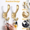 5 Metal Hooks, Wall Hooks for Hanging, Sturdy Coat and
