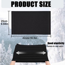 Tube Scarf, Multifunctional Scarf, Windproof Multifunctional Scarf, Winter Loop Scarf, Elastic Sun Protection Loop Scarf, Neck Warmer Scarf, Windproof Tube Scarf for Motorcycle, Bike, Running, black