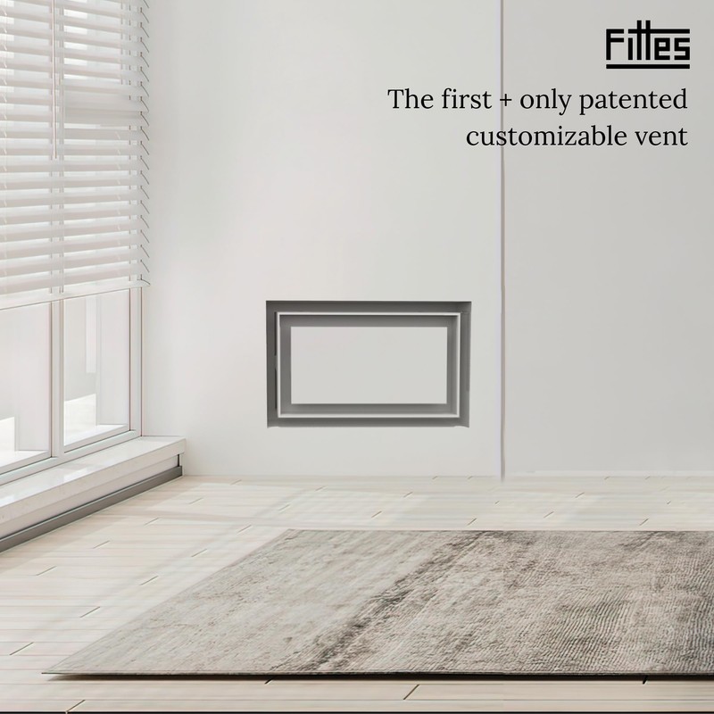 Fittes Flush Wall Vent [Lite+] - 6"x12" - Cotton White