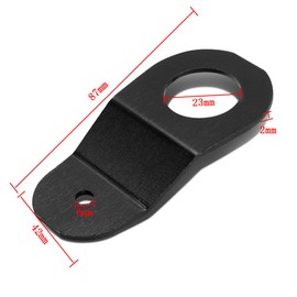 2 Pack Black Aluminum Radiator Stay Mount Bracket With Washer Kit for H-onda 96-00 Civic EK 94-01 Acura Integra DC 00-09 S2000 AP