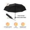 Parquet Auto Open Telescopic Compact Umbrella (Black)