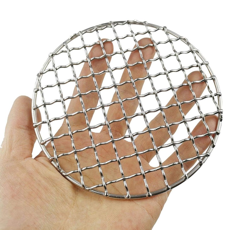 2Peices Backpacker Bushcraft Grill Grate Stainless Steel BBQ Cooking Grill