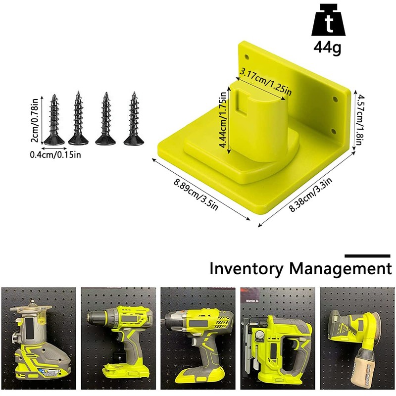 5 Packs Tool Holder Dock Mount for Ryobi 18V Drill