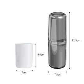 Tragbar Zahnbürsten Etui Reiseetui Set Zahnpasta Zahnputzbecher Box wasserdichte Mundspülbecher Kunststoff Zahnbürstenhalter Case 1 Stück Zahnbürstenhülle 4 in 1 Aufbewahrungs Anicy Geschäftsrei…