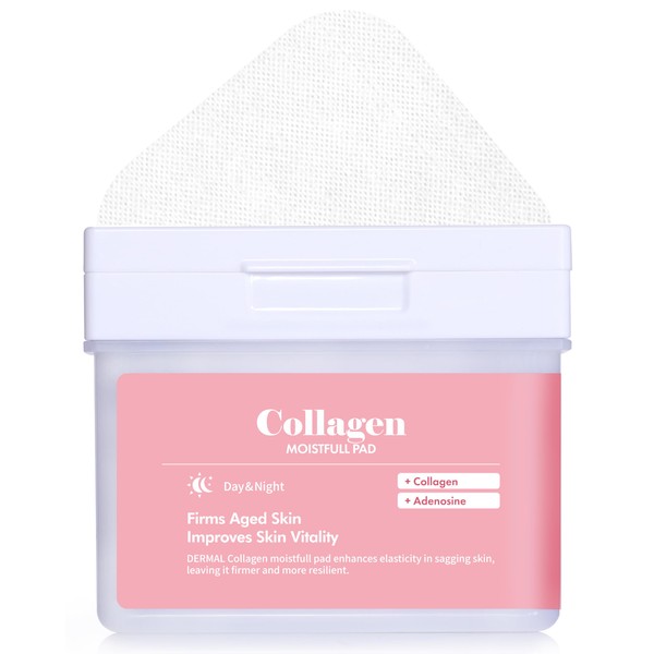 DERMAL DERMAL Collagen Moistfull Pad - Korean Toner Pad for