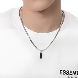 Someki To My Son Necklace from Mom Dad Mens Snake Chain Pendant Necklace Gifts for Son Inspirational Birthday Gifts for Men