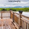Sumaote Solar Post Cap Light, 52 LEDs 160 Lumen Outdoor