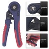 Ferrule Crimping Plier Self Adjustable Ergonomic Ratchet Wire Shrinkage Hand