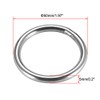 sourcing map 201 Stainless Steel O Ring 50mm(1.97") Outer Diameter