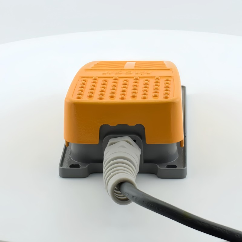 Mioke Foot Switch Industrial Metal Step Switch Foot Pedal -