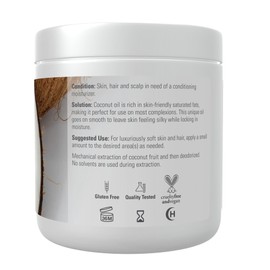 NOW Solutions, Coconut Oil, Naturally Revitalizing for Skin and Hair, Conditioning Moisturizer, 7-Ounce