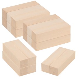 JIEHIN Pack of 18 Basswood for Carving, 100 x 25 x 25 mm Wooden Blocks, Carving Wood Blanks for Crafts, DIY Carving