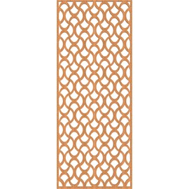 Ekena Millwork WALW16X40X0250RSTCH Resort Decorative Fretwork Wood Wall Panels, 15 3/8"W x 39 3/8"H, Cherry