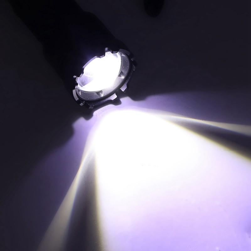 LED Camping Flashlight 5000LM Super Bright Magnetic Telescopic Zoom Waterproof