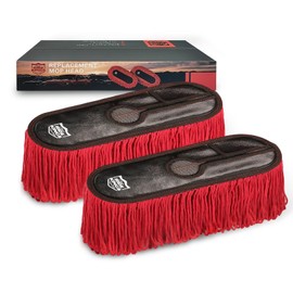 Specifically for Ride Kings Car Dust Collectors,Wax Cotton Hair Car Duster Replacement Kit,Scratch Free Car Feather Duster for Car,Truck,SUV,RV and Motorcycle|2-Pack Mops