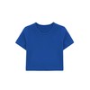 Lilax Girls Short Sleeve Crewneck Crop Top Tee (Royal Blue,