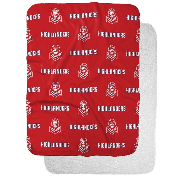 Radford University Logo Pattern Sherpa Blanket, Warm Soft Cozy 30"X40"