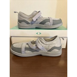 Apex A601W Women’s 7.5W Mary Jane Shoes Grey Orthopedic NIB