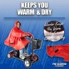 The Scooter Accessories RainRider Hooded Poncho Rain Protection Poncho for
