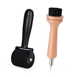 EHDIS Vinyl Wrap Roller Car Wrap Tools Sponge Wallpaper Roller Tool 2 in 1 Rivet Brush Applicator with Weeding Pin Pen for Adhesive Vinyl,Graphics Reflective Film on Rivets