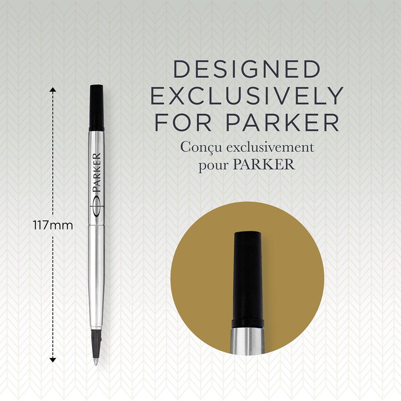 Parker Rollerball Pen Refill | Medium Point | Black QUINK