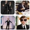 Graplan 5 PCS Agent Costume Accessories Set, Security Guard Accessories,