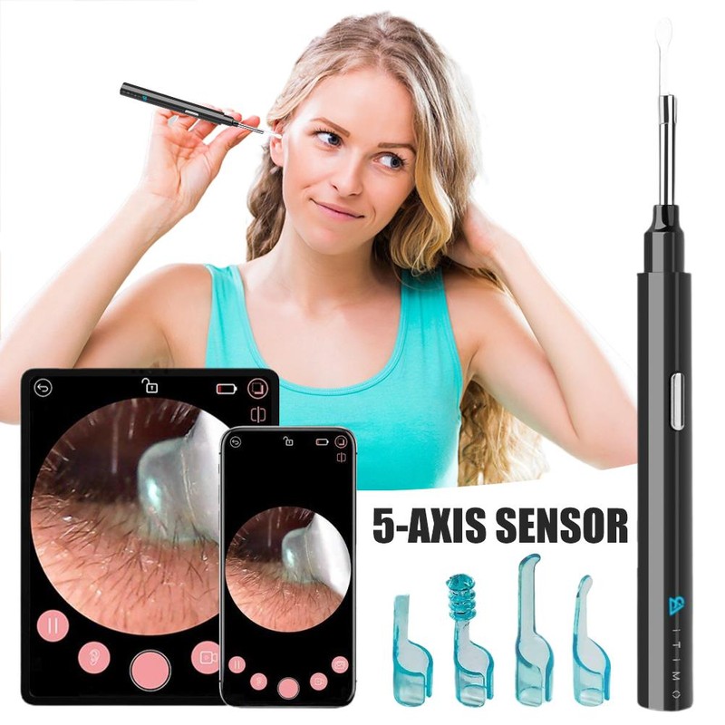 Ear Wax Removal Tool with Camera IP67 Waterproof 6 LED