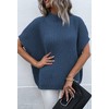 Pink Queen Oversized Sweaters for Women Batwing Short Sleeve Oversized