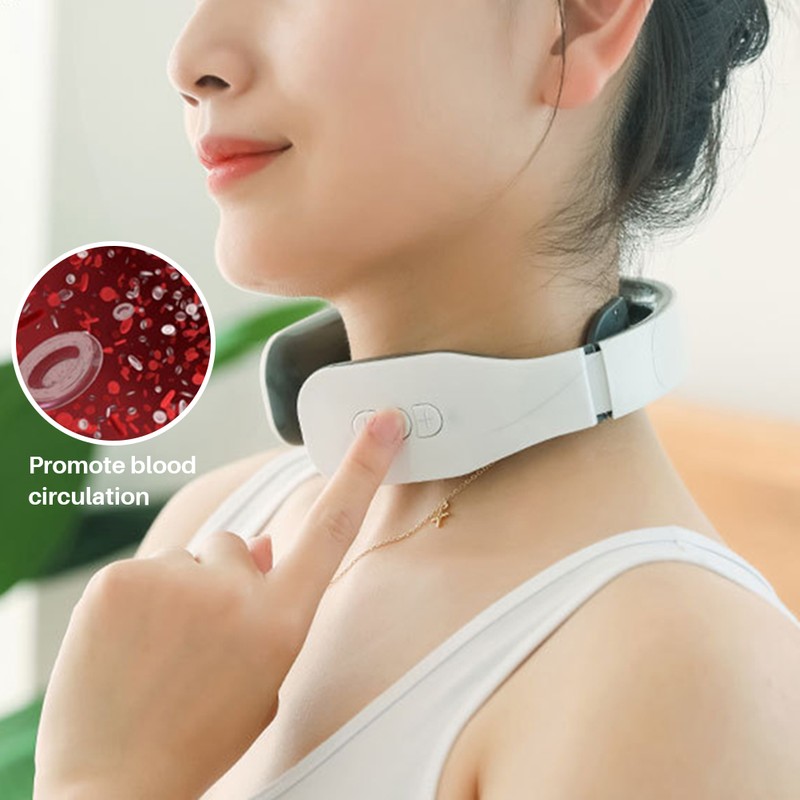 Smart Neck Massager Relieve Cervical Muscle Pain Multifunction Recharge Cervical