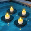 PChero Solar Floating Pool Lights, IP68 Waterproof Outdoor Tea Lights,