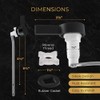 RAVINE Premium Modern Luxury Universal Toilet Handle Replacement, Majestic Collection.