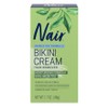 Nair Bikini Cream with Green Tea Sensitive Formula 48.2 g (1.7 oz), 1 pack, 1 g, 1 ml / Nair 녹차 민감성 포뮬러가 함유된 비키니 크림 48.2g(1.7온스), 1개, 1g, 1ml