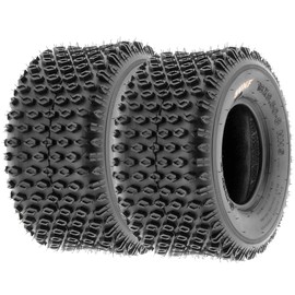 Set of 2 SunF A012 XC Sport-Racing ATV/UTV Off-Road Tires 18x9.5-8, 6PR, Knobby Tread