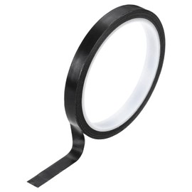 PATIKIL High Temperature PTFE Tape 3/8 Inch x 33 Feet, PTFE Coated Fiberglass Adhesive Tape for Vacuum Sealer Machines Hand-Impulse Sealers Insulation, Black