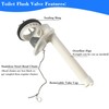 Toilet Flush Valve for One Piece Toilets with Flapper and