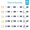 80PCS Torsion Spring Assortment Kit, 20 Sizes 60/90/120/180 Degree Small