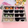 JETEHO 2 Pack Sunglasses Drawer Organizer Sunglasses Tray Organizer Glasses