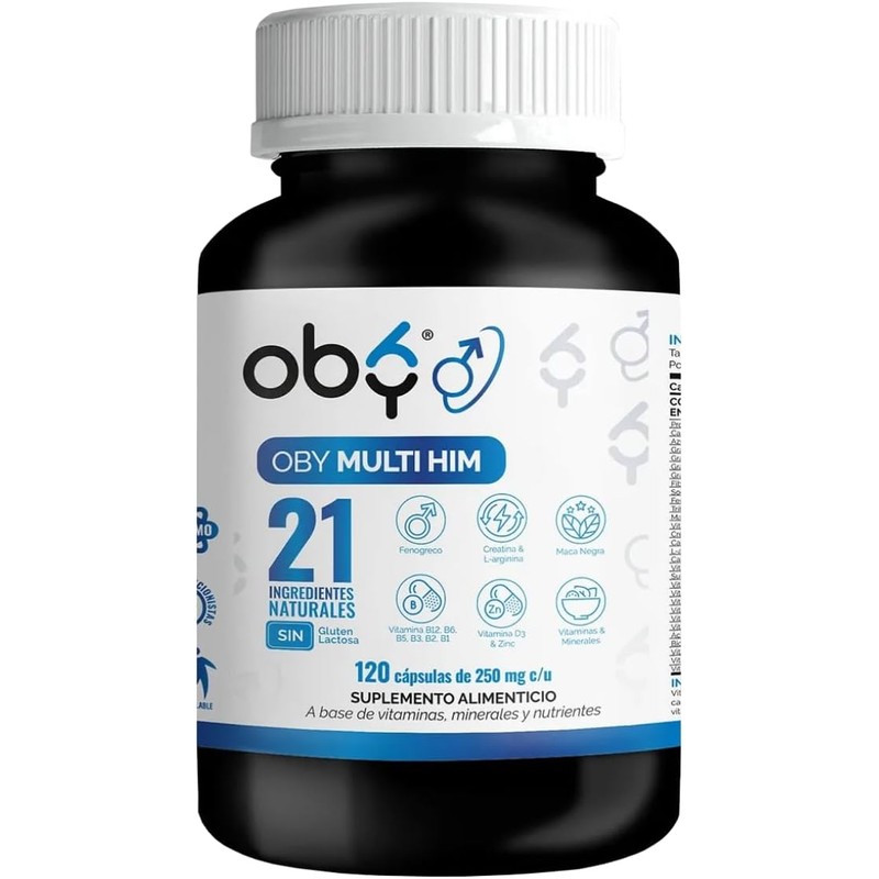 OBY Multivitaminico Hombre con Magnesio Maca Negra y Creatina 120