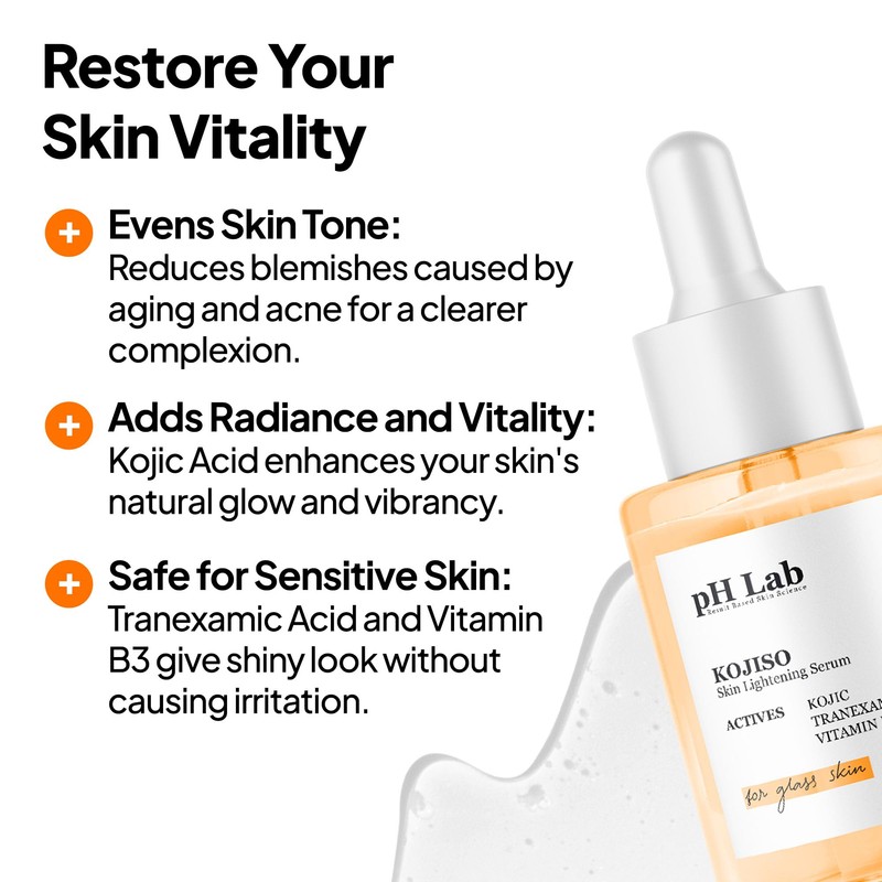 pH Lab Kojiso Skin Serum, Even Skin Tone (Pack of