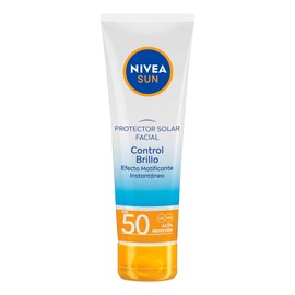 NIVEA SUN Protector Solar Facial Control De Brillo 50 ml FPS50  Garnier Skin Naturals Face Express aclara tono uniforme Agua Micelar                  