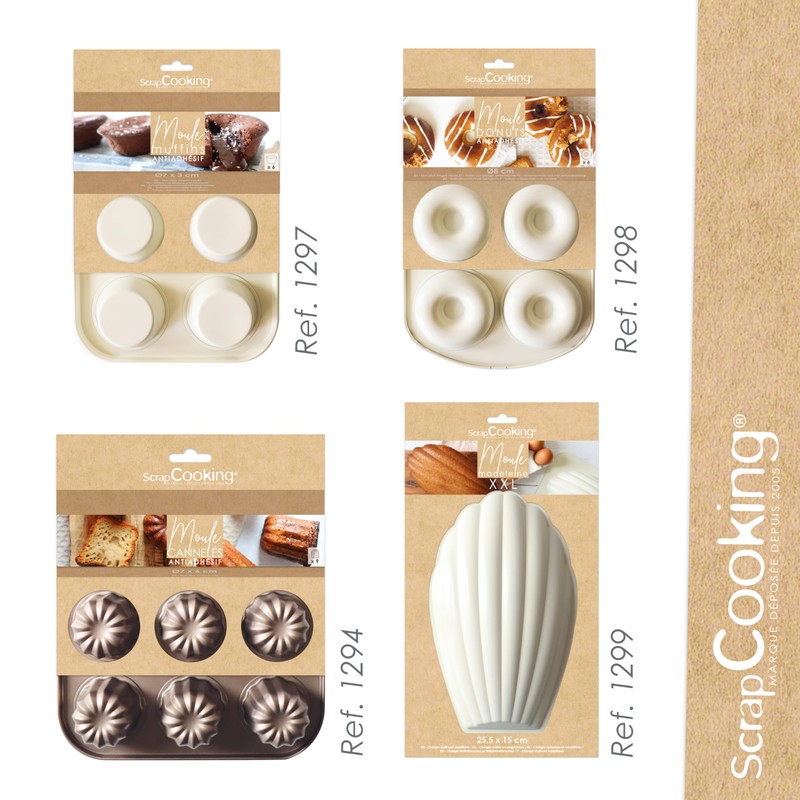 ScrapCooking Madeleine XXL Non-Stick Baking Mould