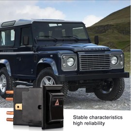 TKSE Hazard Switch Car Hazard Warning Lights Switch Replacement for Land Rover Defender 90 110 YUF101490