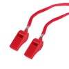 OBKJJ Red Emergency Whistle with Lanyard, 48 Pack Coach Whistle