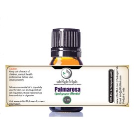 100% Pure Palmarosa Essential Oil || India - 5 ml w/Euro Dropper