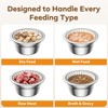 300 Pack Disposable Cat Bowl Liners with 2 Stainless Steel