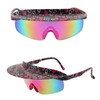 LUHUL Visor Sunglasses Red Violet Film