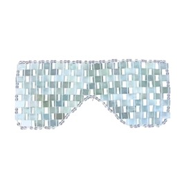 Miaija Jade Eye Mask Natural Jade Eye Cooling Therapy Blindfold Anti Aging Eye Pads Sleep Relax Cover for Puffy Eyes Dark Circles Soothe Eye Fatigue