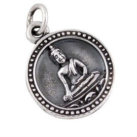 AFP AS-472 Buddha Buddhism Pendant 925 Sterling Silver, Sterling Silver, No Gemstone