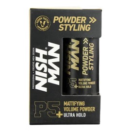 Nishman Cera en Polvo Texturizadora Matte P5 | Volumen Instantáneo | 20g | Volumen, textura y estilo en segundos — ¡sin residuos grasos!